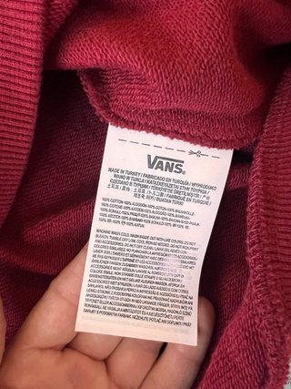 Sudadera Vans Granate Talla S