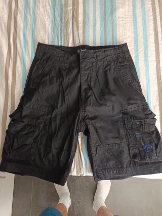 Pantalones cortos cargo B. Brand negros