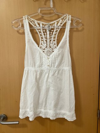 Blusa blanca Stradivarius