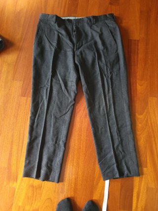 Pantaloni eleganti grigi lana