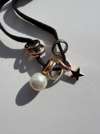 Colgante Collar TOUS Original Perla y Estrella