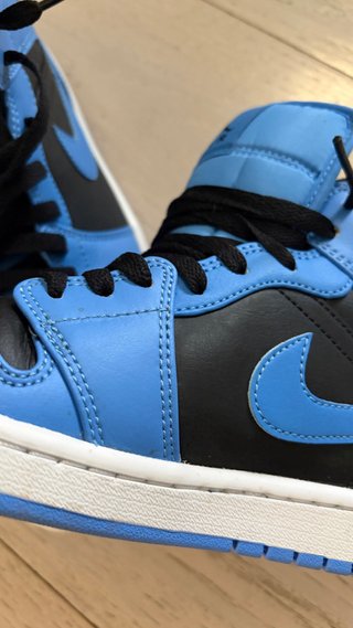 Air Jordan 1 Mid Scarpe Uomo Nero Blu