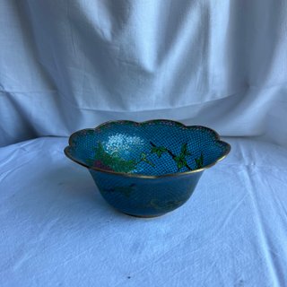 Cuenco chino Cloisonné vintage