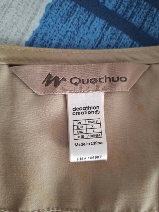 Chaleco Multibolsillos Quechua Beige Talla XL