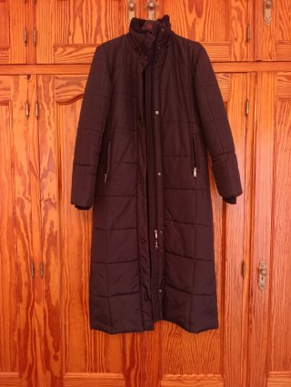 Anorak largo Zara negro