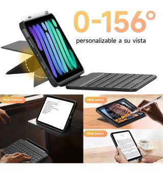 Funda Teclado HOU iPad Mini 7/6 Bluetooth
