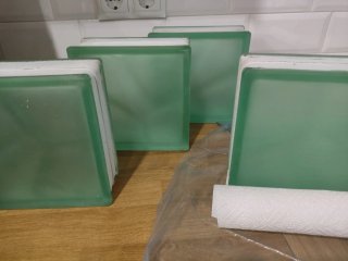 Ladrillos de vidrio para baño