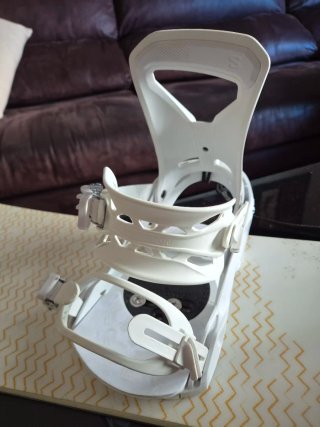 Fijaciones Snowboard Salomon Spell Blancas Talla M