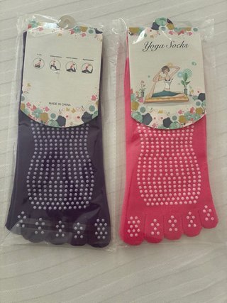 Calcetines Yoga Dedos Pilates Antideslizantes