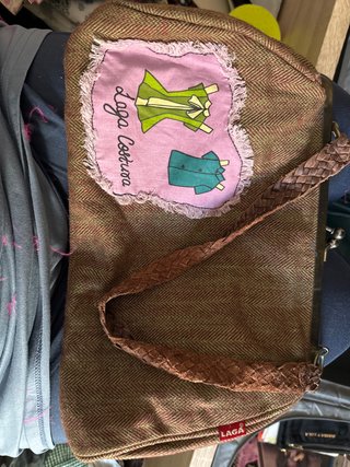 Bolso LAGA marrón con parche