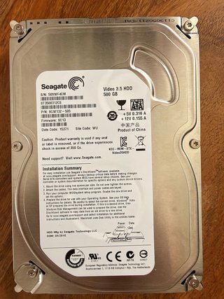 Disco Duro Seagate 500GB HDD