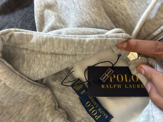 Sudadera con cremallera Ralph Lauren gris