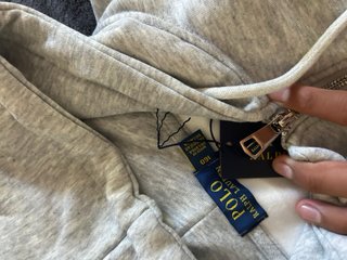 Sudadera con cremallera Ralph Lauren gris