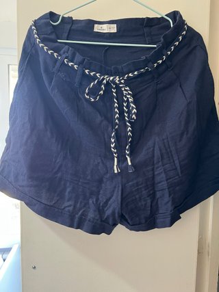 Shorts Springfield azul lino talla 40