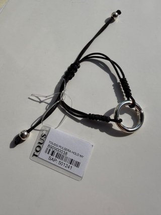 Pulsera TOUS Hold original de cordón y plata