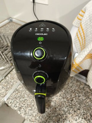 Cecotec Freidora de Aire Negra