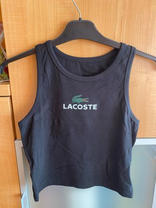 Camiseta de tirantes Lacoste negra