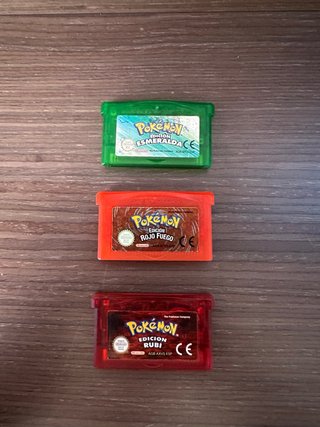 Pack 3 Juegos Pokémon GBA (Leer descripción)