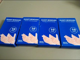 4 Confezioni Guanti Monouso Piccola Misura