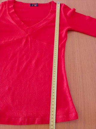 Jersey de punto rojo Bershka