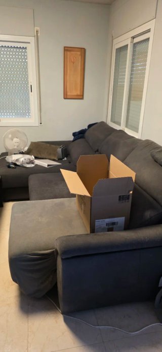 Sofá Chaise Longue Gris
