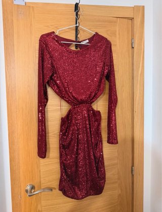 Vestido rojo de lentejuelas