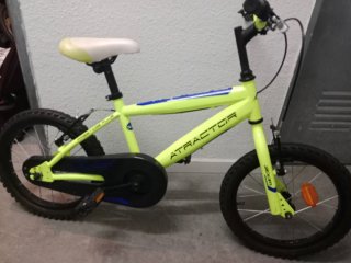 Bicicleta infantil ATRACTOR color amarillo