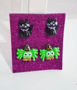Pendientes de Halloween niña