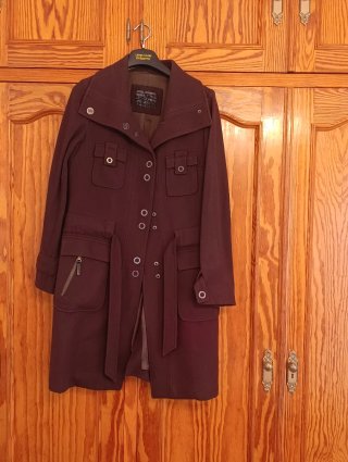 Abrigo Adolfo Domínguez Verde Militar Talla 40