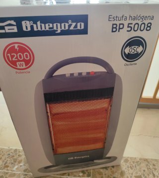 2 Estufas halógena Orbegozo BP 5008