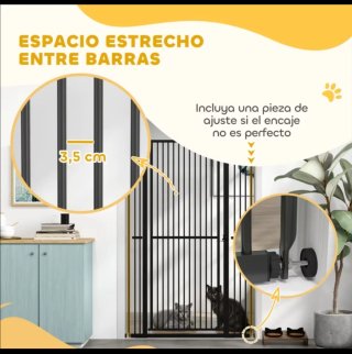 Barrera para animales PawHut altura ajustable