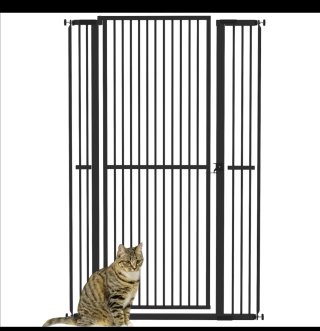 Barrera para animales PawHut altura ajustable