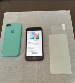 iPhone SE (2ª Gen) Rosso + Custodia Verde