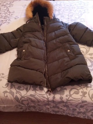 Plumífero Verde con Capucha Talla XL