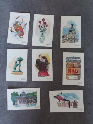 Lote 8 cartoline Il Bucatoio di Madrid