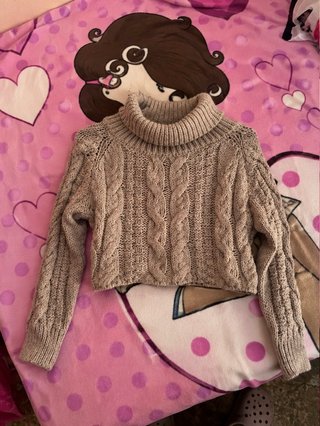 Jersey de punto grueso beige