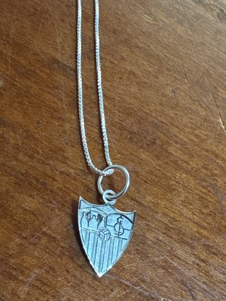 Cadena con Escudo Sevilla FC de Plata