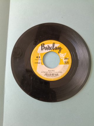 45 Giri Dalida - Uno a te, uno a me