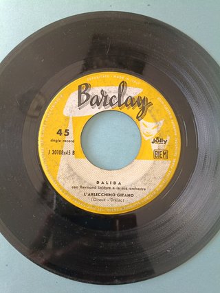45 Giri Dalida - Uno a te, uno a me