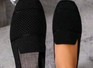 Zapatos Negros de Tela