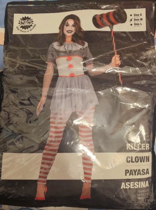 Disfraz Payasa Asesina IT Fiestas Guirca