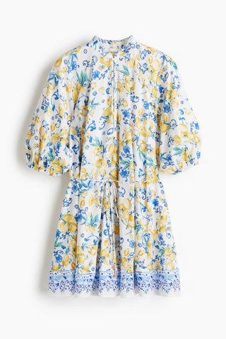 Vestido Estampado con Cinturón