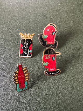 Set di 4 Pin Coca-Cola Vintage