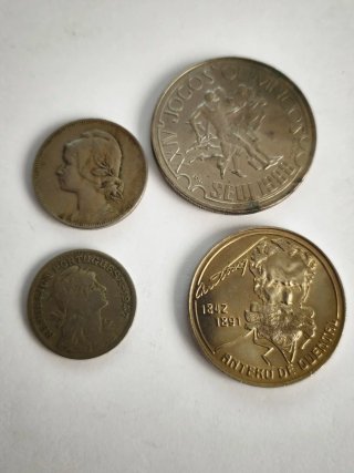 Lote 4 Monedas Portugal