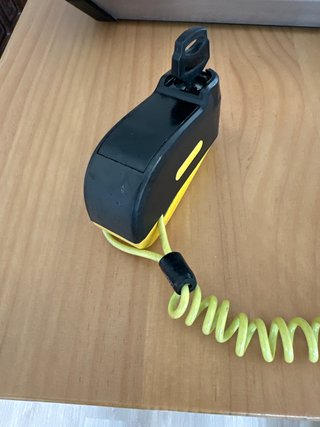 Candado Antirrobo Disk Lock Amarillo y Negro