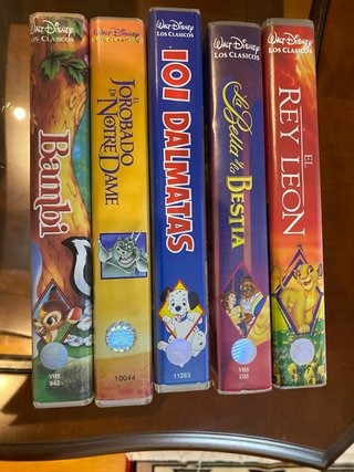 Lote 11 Películas VHS Walt Disney Clásicos