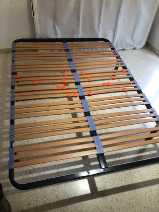 Somier de láminas madera y metal