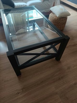 Mesa de Centro de Forja y Cristal