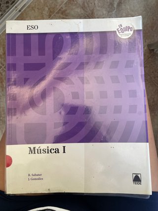 Libro Música I ESO - Editorial Teide