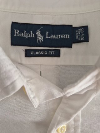 Camisa Polo Ralph Lauren Blanca Talla L